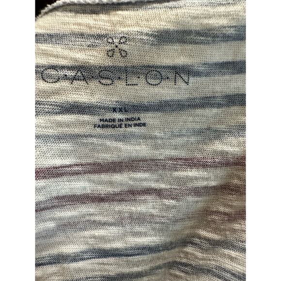 Caslon Multicolor Striped Distressed Tank, Plus Size 2XL - Picture 5 of 5